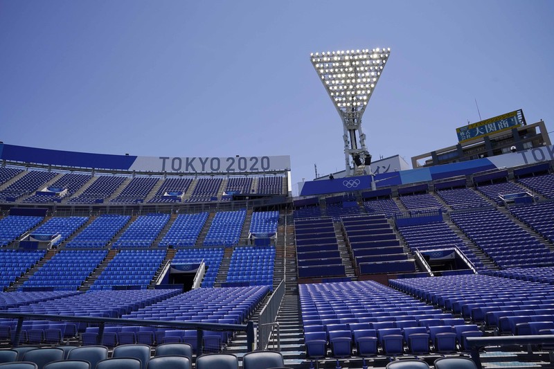 Olimpiade Tokyo 2020 tanpa penonton. (AP/Petros Giannakouris)