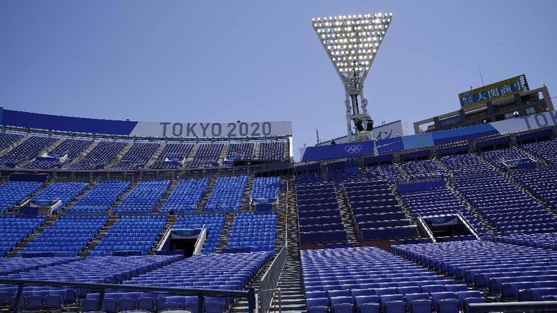 Olimpiade Tokyo 2020 tanpa penonton. (AP/Petros Giannakouris)