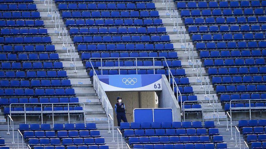 Olimpiade Tokyo 2020 tanpa penonton. (AP/Petros Giannakouris)