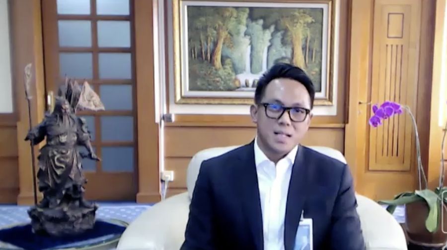 Direktur Treasury & International BNI Henry Panjaitan dalam acara UMKM Go Global Bersama BNI. (Dok: Tangkapan layar CNBC Indonesia TV)