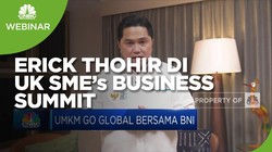 Erick Thohir Dorong Peran BNI Perluas Pasar UMKM di Inggris