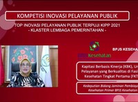 BPJS Kesehatan Masuk Inovasi Pelayanan Publik Terpuji 2021