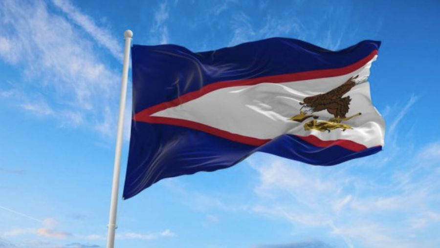 Ilustrasi bendera Samoa