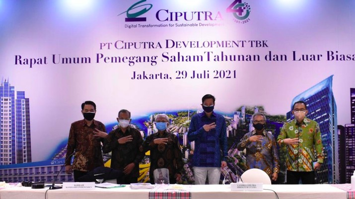 Rapat Umum Pemegang Saham Tahunan (RUPST) CTRA Kamis (29/7/2021)/dok CTRA Rapat Umum Pemegang Saham Tahunan (RUPST) CTRA Kamis (29/7/2021)/dok CTRA
