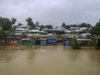 Kamp Pengungsi Rohingya Terendam Banjir, 20 Orang Tewas