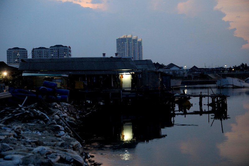 Giant Sea Wall, tanggul raksasa (CNBC Indonesia/Muhammad Sabki) Giant Sea Wall, tanggul raksasa (CNBC Indonesia/Muhammad Sabki)