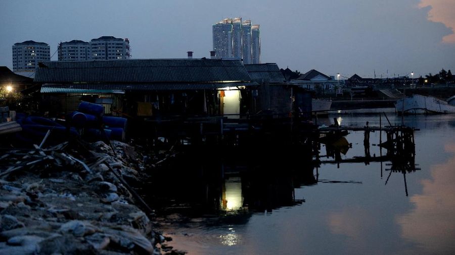 Giant Sea Wall, tanggul raksasa (CNBC Indonesia/Muhammad Sabki)