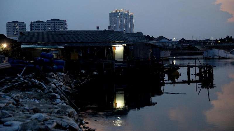 Giant Sea Wall, tanggul raksasa (CNBC Indonesia/Muhammad Sabki)
