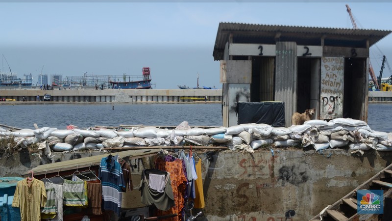 Giant Sea Wall, tanggul raksasa (CNBC Indonesia/Muhammad Sabki) Giant Sea Wall, tanggul raksasa (CNBC Indonesia/Muhammad Sabki)