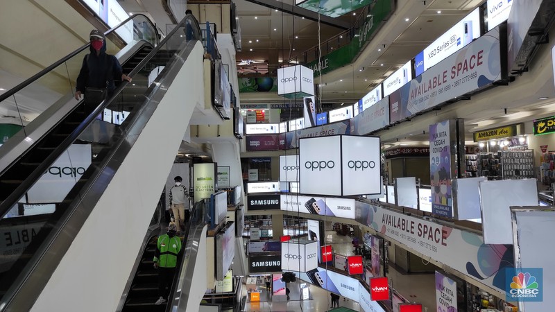 Suasana Blok M mall (CNBC Indonesia/Amndrean Kristianto)