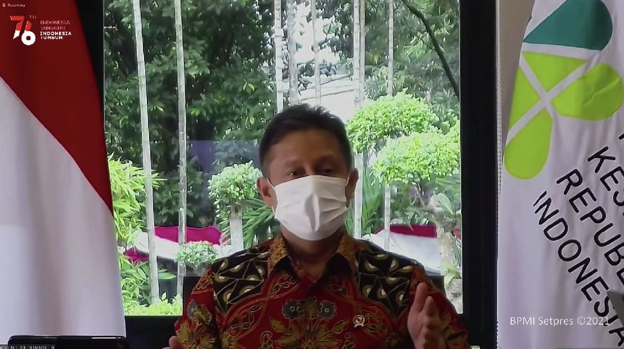 Keterangan Pers Menteri Kesehatan Budi Gunadi Sadikin, 2 Agustus 2021 (Tangkapan Layar Youtube)