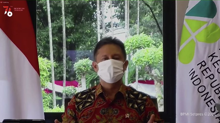 Keterangan Pers Menteri Kesehatan Budi Gunadi Sadikin, 2 Agustus 2021 (Tangkapan Layar Youtube)