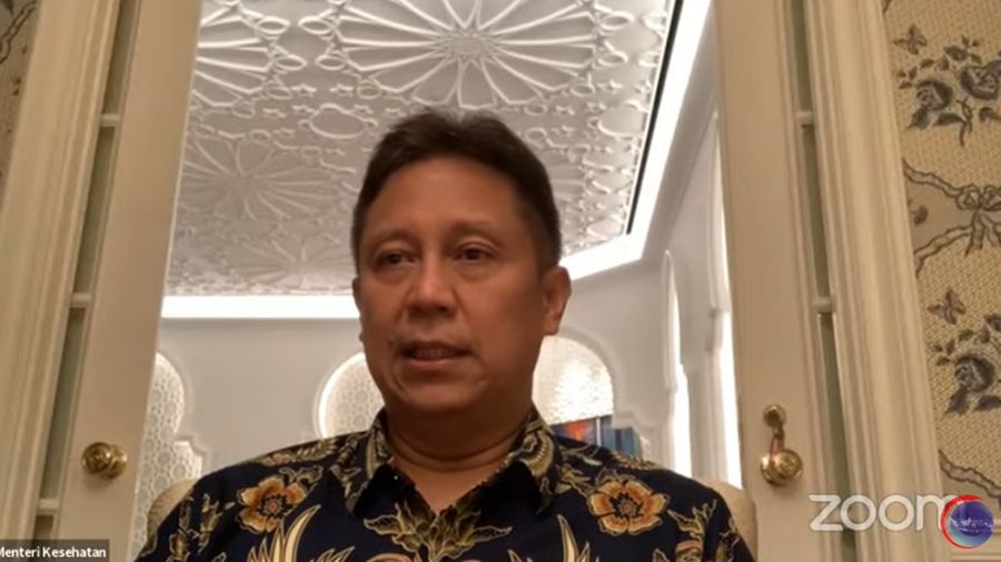 Menteri Kesehatan, Budi Gunadi Sadikin Saat Konferensi Pers Virtual Evaluasi dan Penerapan PPKM (Tangkapan Layar Youtube Kemenko Marves)