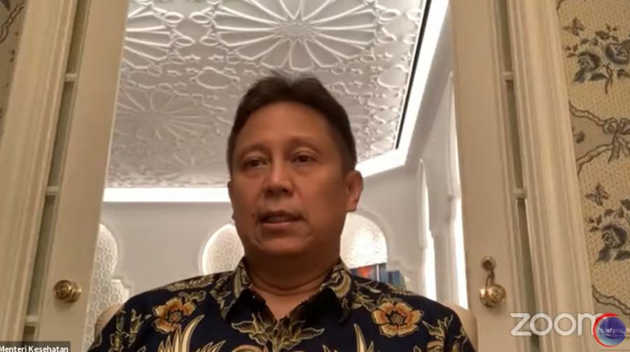 Menteri Kesehatan, Budi Gunadi Sadikin Saat Konferensi Pers Virtual Evaluasi dan Penerapan PPKM (Tangkapan Layar Youtube Kemenko Marves)
