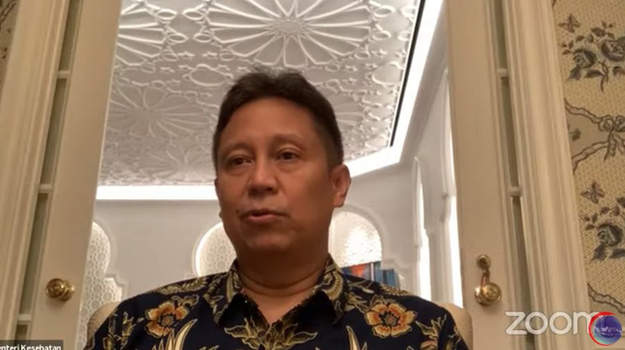 Menteri Kesehatan, Budi Gunadi Sadikin Saat Konferensi Pers Virtual Evaluasi dan Penerapan PPKM (Tangkapan Layar Youtube Kemenko Marves)