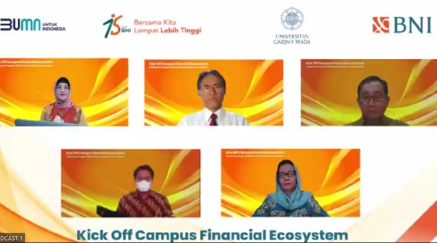 PT Bank Negara Indonesia (Persero) Tbk menjadikan Universitas Gadjah Mada (UGM) menjadi Kampus Pertama yang dijadikan percontohan penerapan Ekosistem Finansial Kampus yang Terintegrasi. Dok. BNI