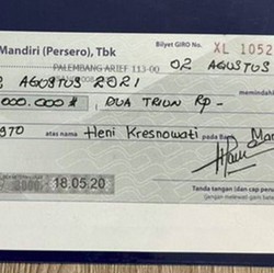 Beredar Penampakan Bilyet Giro Rp 2 T Akidi Tio, Beneran?