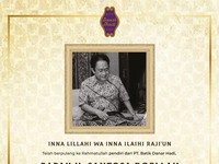 Kabar Duka, Pendiri Batik Danar Hadi Tutup Usia