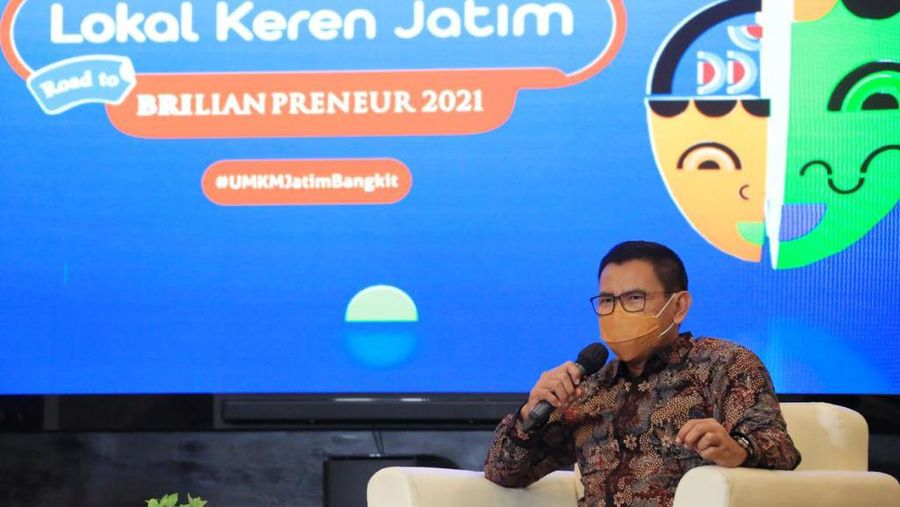 PT Bank Rakyat Indonesia (Persero) Tbk (BBRI) menggelar pameran virtual industri kreatif UMKM yang merupakan bagian dari rangkaian kegiatan BRI UMKM EXPO(RT) BRILIANPRENEUR 2021 dengan tema “Lokal Keren Jatim” guna mendorong pengembangan UMKM di Provinsi Jawa Timur.