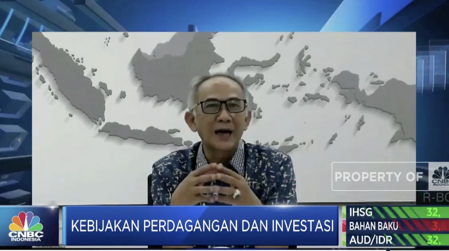 Dirjen Perdagangan Dalam Negeri Kemendag, Oke Nurwan di acara Food and Agriculture Summit 2021 CNBC Indonesia