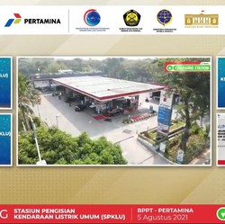 Pertamina & BPPT Luncurkan 2 SPKLU di Jakarta