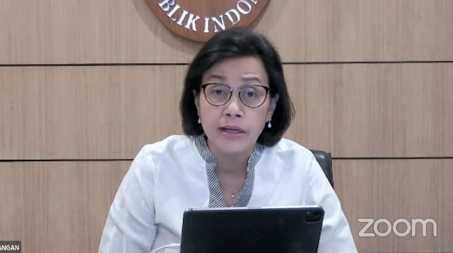 Menteri Keuangan Sri Mulyani dalam Konferensi Pers Pertumbuhan Ekonomi Indonesia Triwulan II-2021. (Tangakapan Layar Youtube/Perekonomian RI)