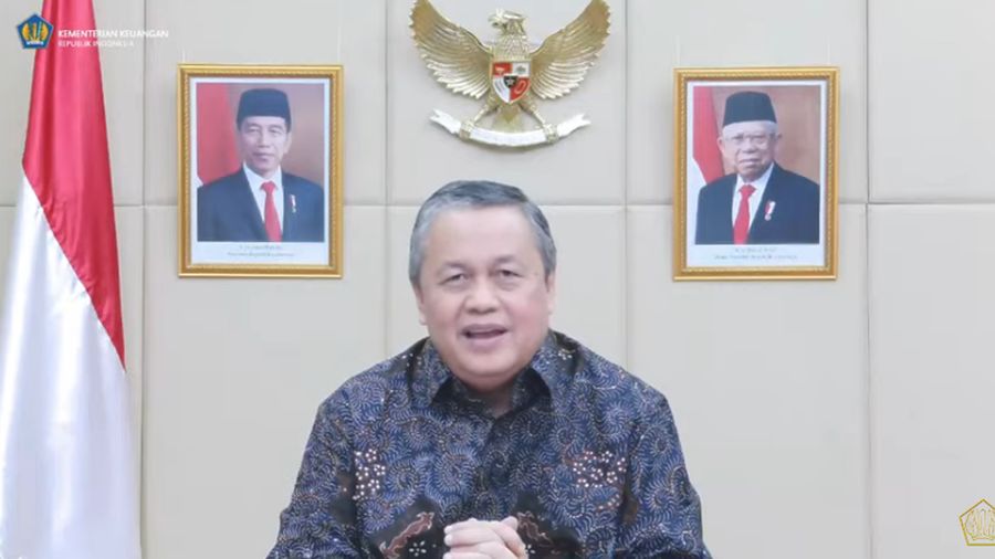 Gubernur Bank Indonesia Perry Warjiyo Saat Konferensi Pers KSSK Triwulan III 2021. (Tangkapan Layar youtube @Kemekeu RI)