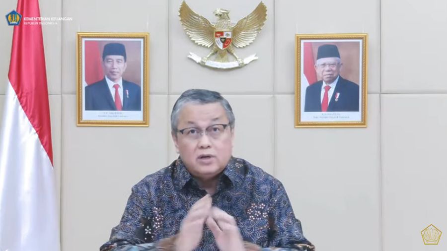Gubernur Bank Indonesia Perry Warjiyo Saat Konferensi Pers KSSK Triwulan III 2021. (Tangkapan Layar youtube @Kemekeu RI)