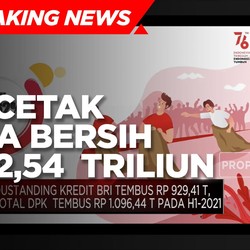 H1-2021, BRI Cetak Laba Bersih Rp 12,54 Triliun