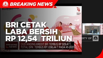 H1-2021, BRI Cetak Laba Bersih Rp 12,54 Triliun