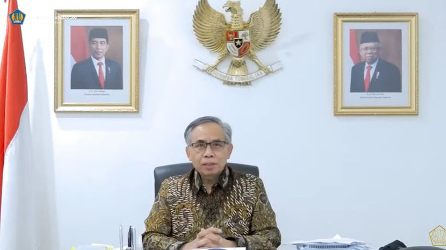 Ketua Dewan Komisioner OJK Wimboh Santoso Saat Konferensi Pers KSSK Triwulan III 2021. (Tangkapan Layar youtube @Kemekeu RI)