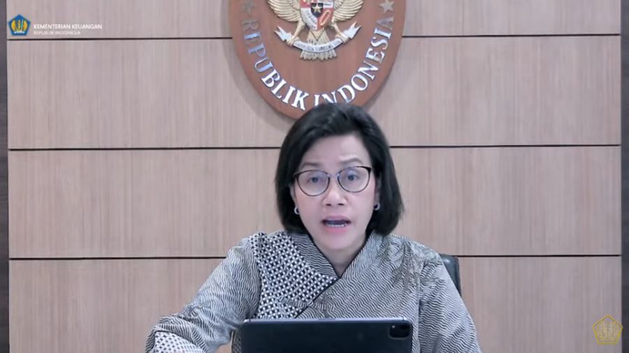 Menteri Keuangan Sri Mulyani Saat Konferensi Pers KSSK Triwulan III 2021. (Tangkapan Layar youtube @Kemekeu RI)