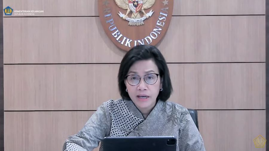 Menteri Keuangan Sri Mulyani Saat Konferensi Pers KSSK Triwulan III 2021. (Tangkapan Layar youtube @Kemekeu RI)