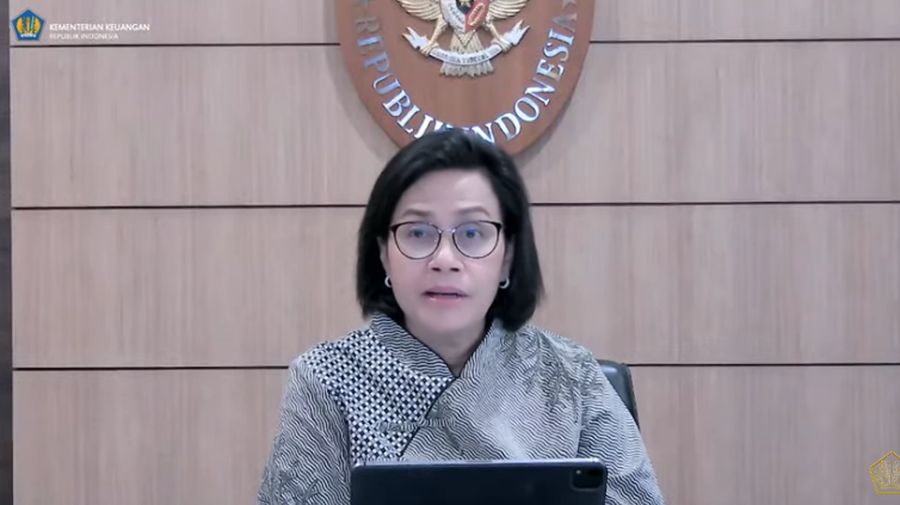 Menteri Keuangan Sri Mulyani Saat Konferensi Pers KSSK Triwulan III 2021. (Tangkapan Layar youtube @Kemekeu RI)