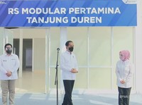 Jokowi Resmikan RS Modular Pertamina Tanjung Duren
