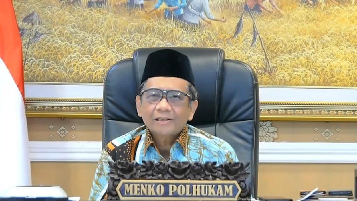 Menko Polhukam, Mahfud Md Menko Polhukam, Mahfud Md. (Tangkapan Layar via Humas Kemenkopolhukam)