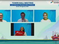 Gelar Town Hall, Pertamina Sambut 2.689 Perwira Baru WK Rokan
