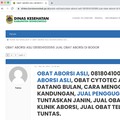 Parah! Penjual Obat Aborsi Gentayangan di Situs Pemerintah