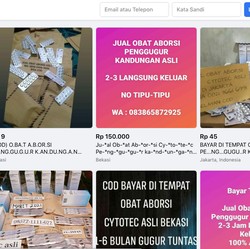 Kacau! Marketplace Facebook Jadi Tempat Jualan Obat Aborsi