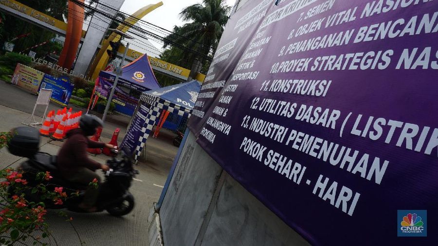 Pos Penyekatan PPKM Level 4 Tanpa Penjagaan