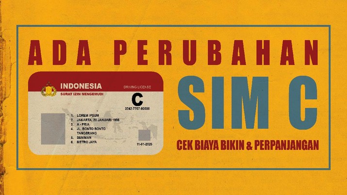 Infografis: Ada Perubahan SIM C Bulan Ini, Cek Biaya Bikin & Perpanjangan Infografis: Ada Perubahan SIM C Bulan Ini, Cek Biaya Bikin & Perpanjangan
