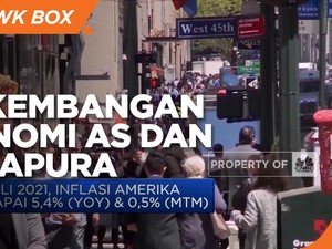 Inflasi AS Capai 5,4% di Bulan Juli 2021