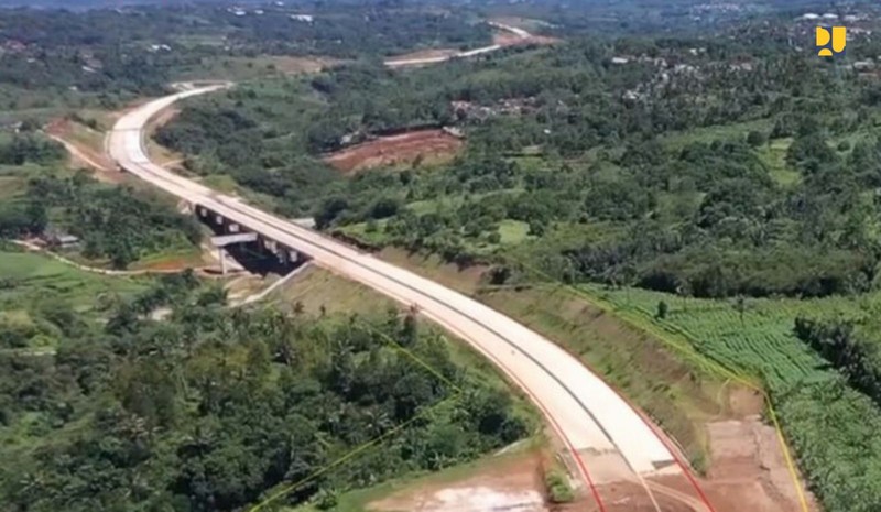 Tol Ciawi-Sukabumi Seksi 2 ruas Cigombong - Cibadak sepanjang 11,9 km. (Biro Kementerian PUPR)