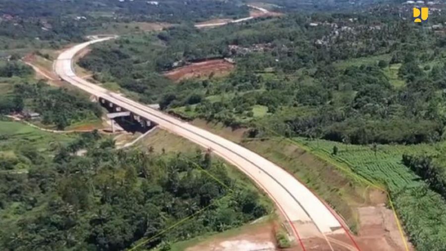 Tol Ciawi-Sukabumi Seksi 2 ruas Cigombong - Cibadak sepanjang 11,9 km. (Biro Kementerian PUPR)