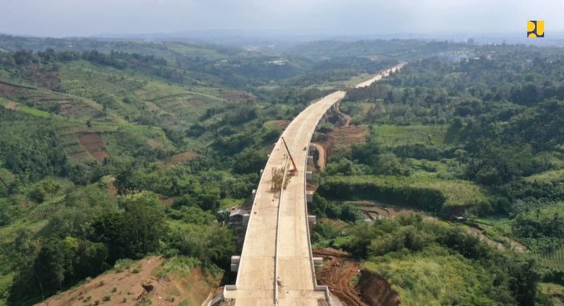 Tol Ciawi-Sukabumi Seksi 2 ruas Cigombong - Cibadak sepanjang 11,9 km. (Biro Kementerian PUPR)