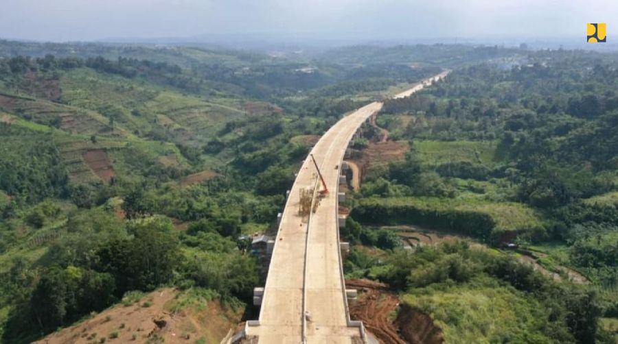 Tol Ciawi-Sukabumi Seksi 2 ruas Cigombong - Cibadak sepanjang 11,9 km. (Biro Kementerian PUPR)