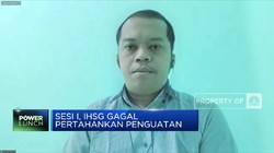 Minim Sentimen Positif, IHSG Sesi I Ditutup di Zona Merah