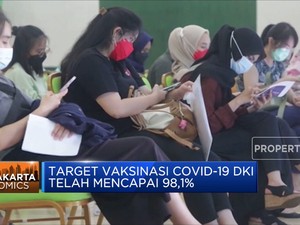 Mantap! Target Vaksinasi Covid-19 DKI Capai 98,1%