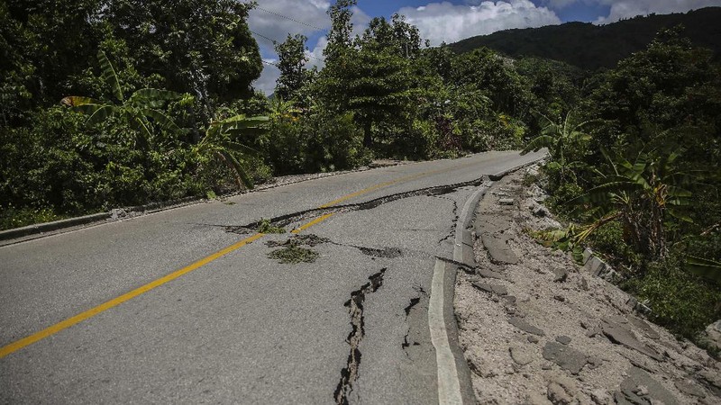 Gempa Haiti. (AP/Joseph Odelyn)