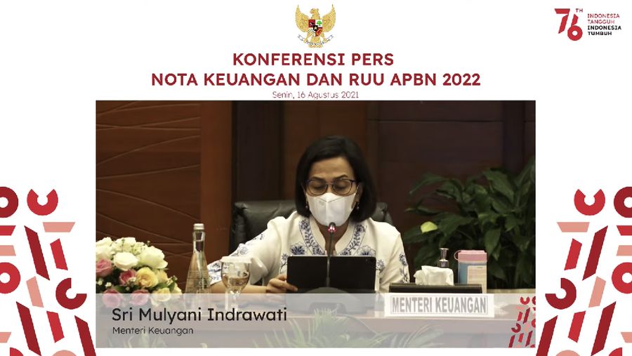 Konferensi Pers Nota Keuangan dan RAPBN 2022. (Dok: tangkapan layar youtube Perekonomian RI)